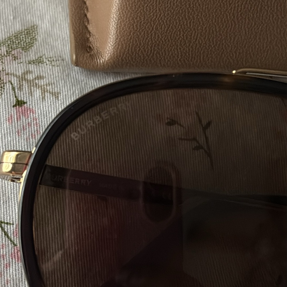 Burberry Brown Aviator Sunglasses - Picture 9 of 12